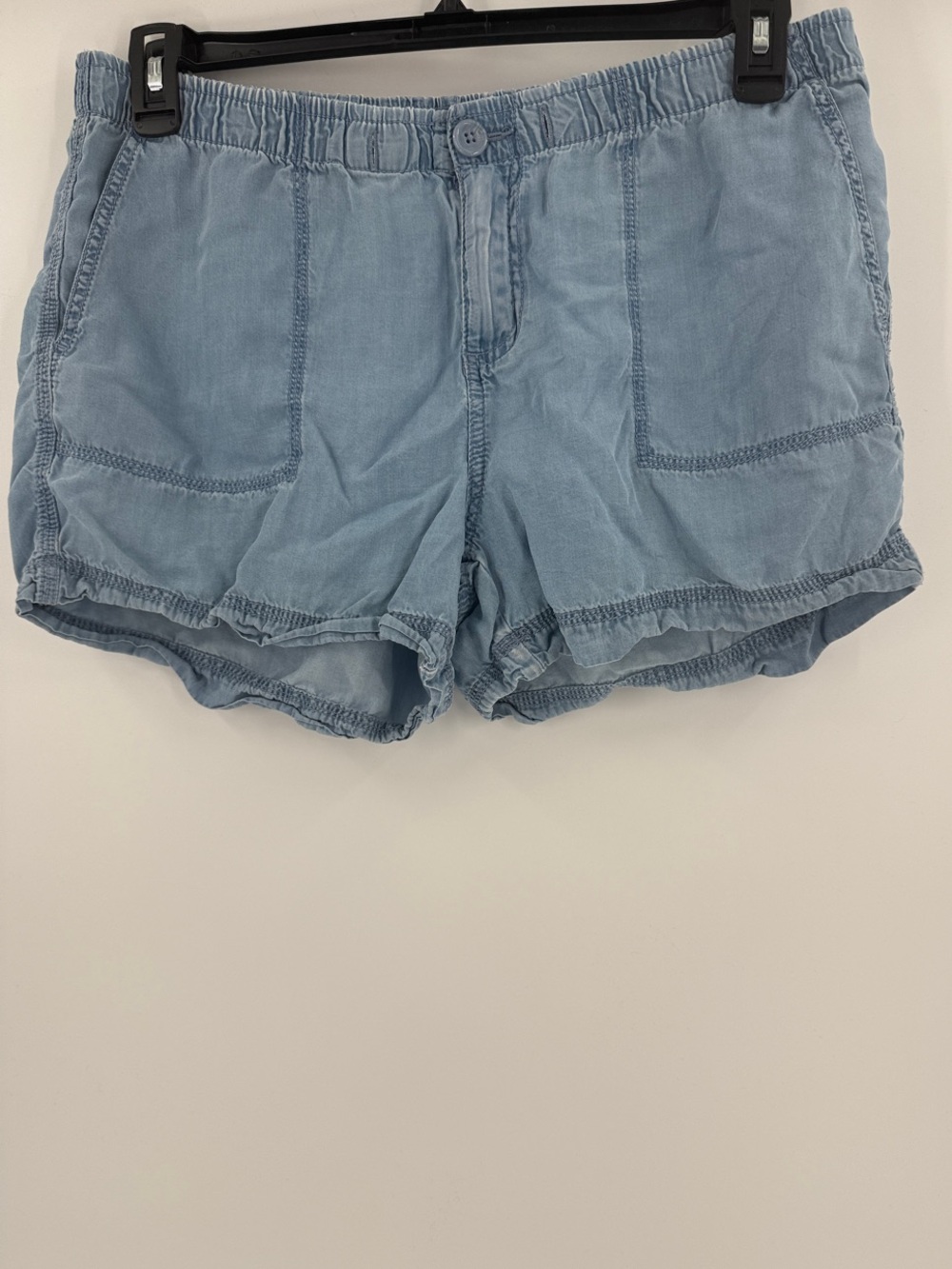 STYLUS Light Blue High-Waist Casual Shorts
